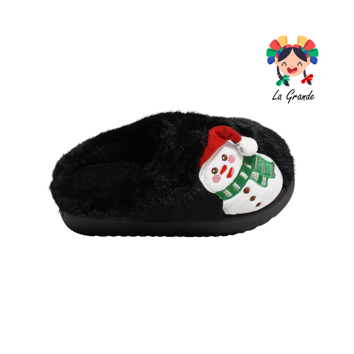 HH-00311 MT Multicolor Muñeco de Nieve Pantufla Afelpada para Dama y Joven