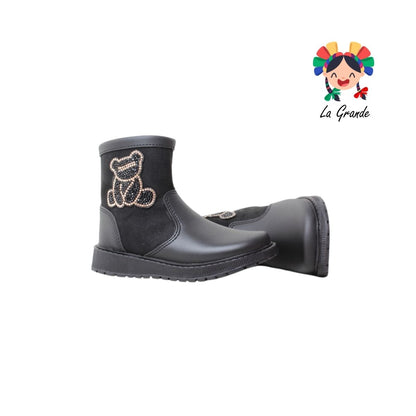 295 LUCHO Negro Oro Dmic Bota Casual para Niña