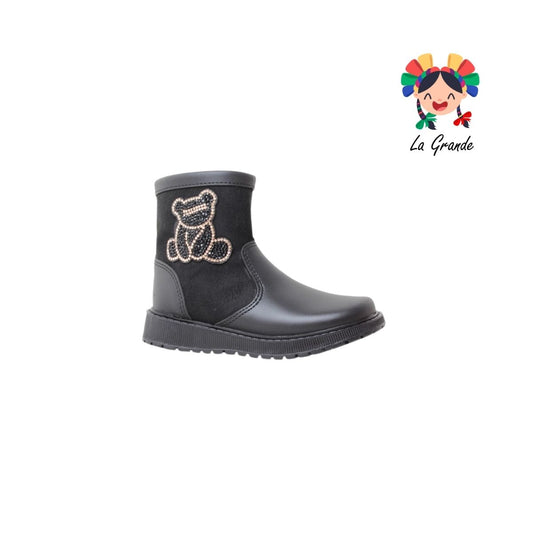 295 LUCHO Negro Oro Dmic Bota Casual para Niña
