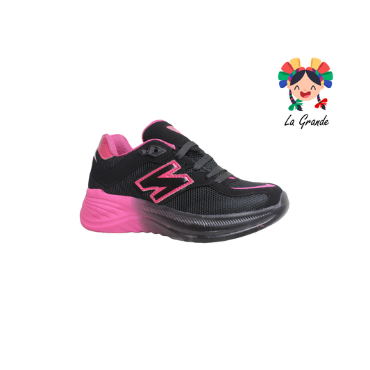 352 BOX X Negro Fiusha Tenis Deportivo para Dama