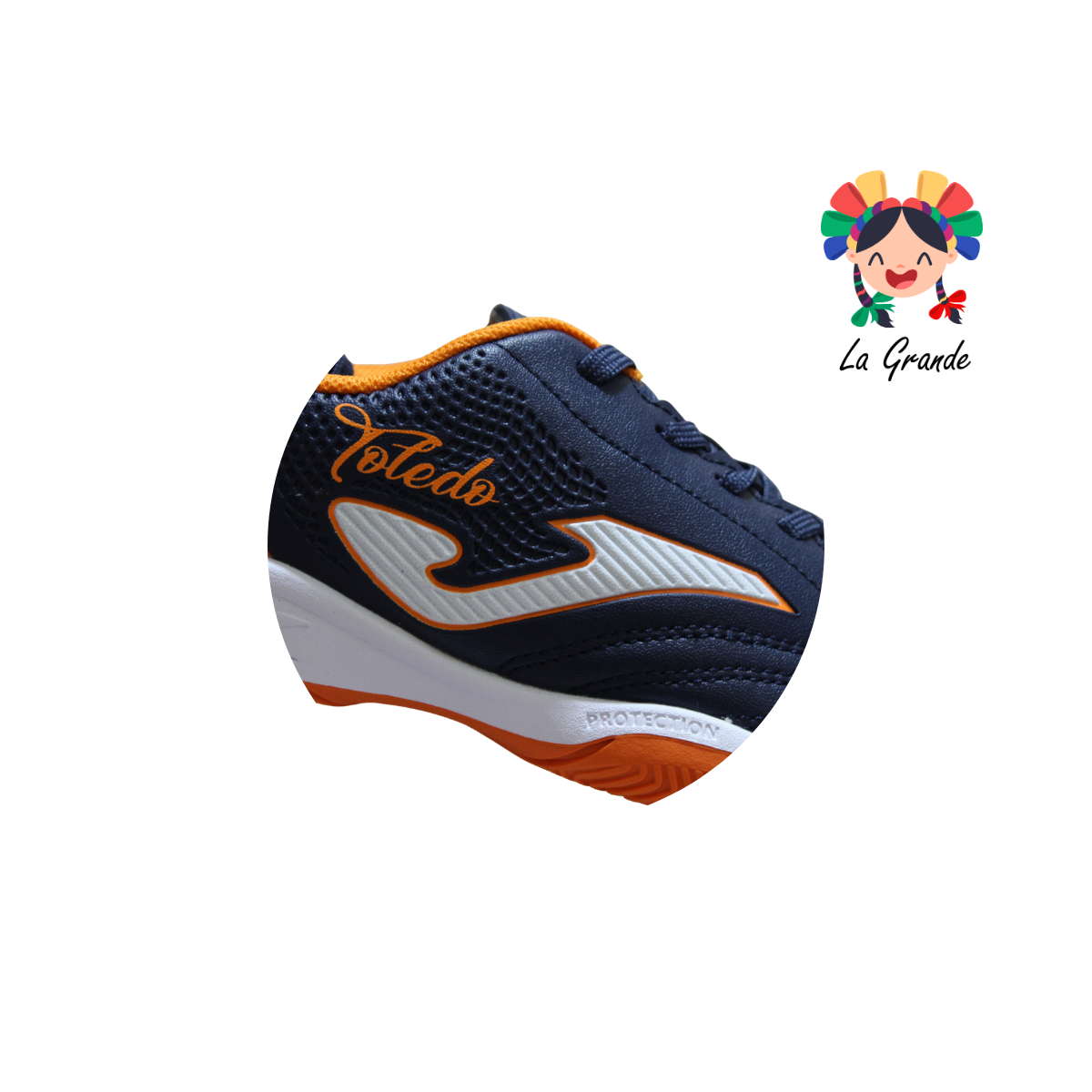 2503 JOMA Navy Blue Napa Tenis de Futbol para Joven