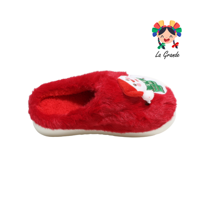 HH-00311 MT Multicolor Muñeco de Nieve Pantufla Afelpada para Dama y Joven