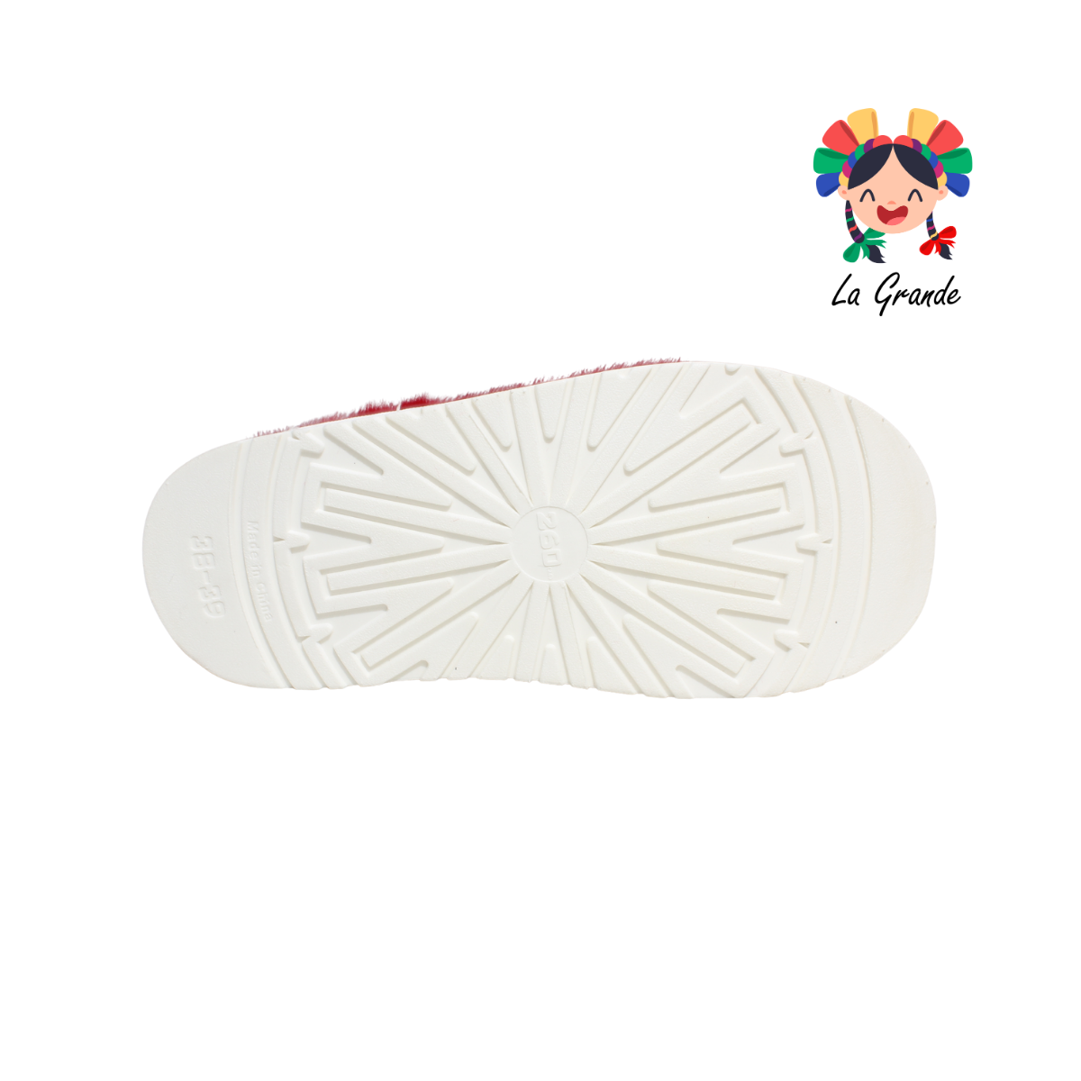 HH-00311 MT Multicolor Muñeco de Nieve Pantufla Afelpada para Dama y Joven