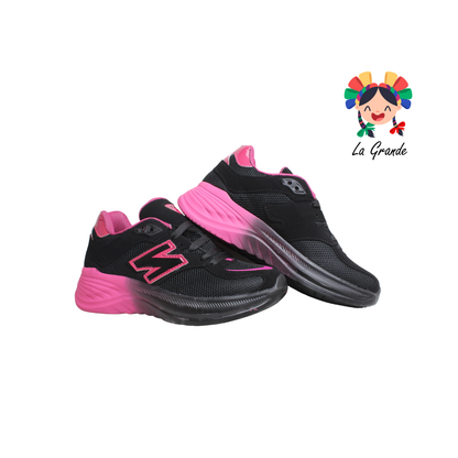 352 BOX X Negro Fiusha Tenis Deportivo para Dama