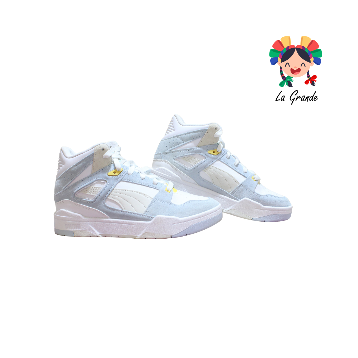 SLIPSTREAM HI-PM Bco Azul Pastel Tenis Casual Importado Original para Dama y Joven