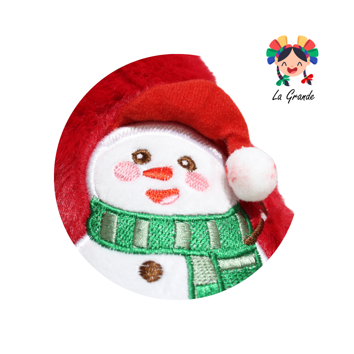 HH-00311 MT Multicolor Muñeco de Nieve Pantufla Afelpada para Dama y Joven