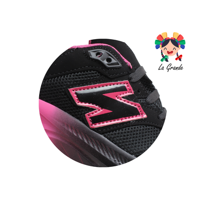 352 BOX X Negro Fiusha Tenis Deportivo para Dama