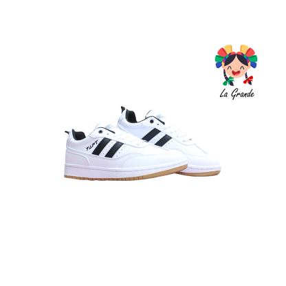 548 APT Blanco Negro Tenis Casual para Dama y Joven
