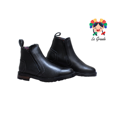 710 NOOKIE TOWN Negro Flother Piel Bota tipo Vaquera para Caballero