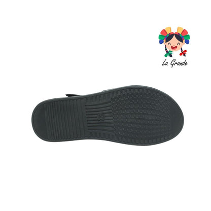 2BC1 SHOSH Negro Sintético Huarache Casual para Dama