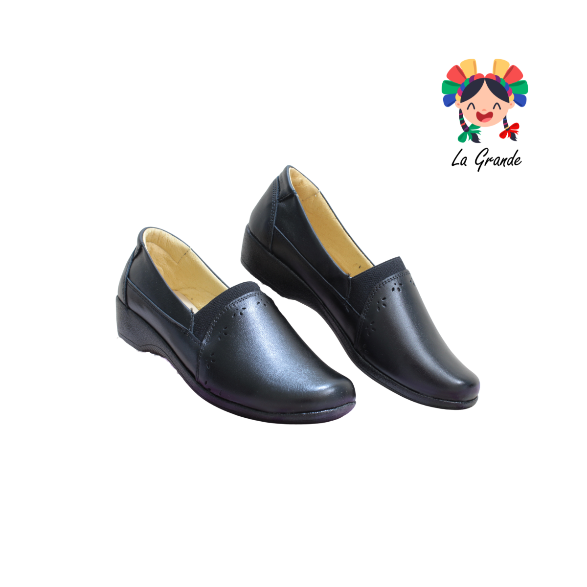 219 HURT Negro Piel Zapato Casual para Dama