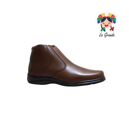 1091 KA99 Cogñac Borrego Piel Bota Confort para Caballero