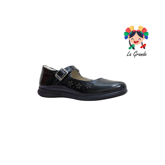 902 DOGI Negro Charol Zapato Escolar para Niña y Dama