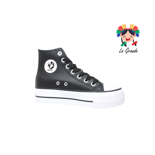 023 H DROF Negro Blanco Tenis Casual para Dama y Joven