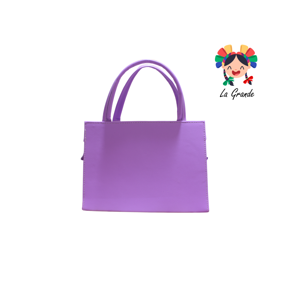 018 TONY Bolsa Morada Moño Casual tipo Cajita para Dama