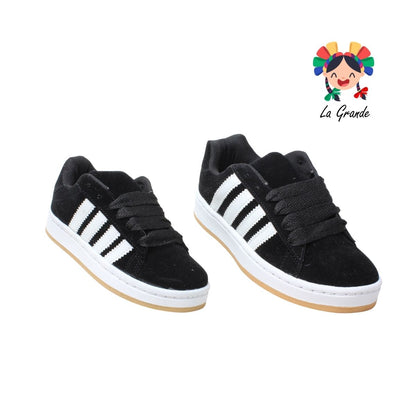 3.0 CHISTORIN Negro Blanco Textil Sint Tenis Casual para Niña, Niño, Dama y Joven