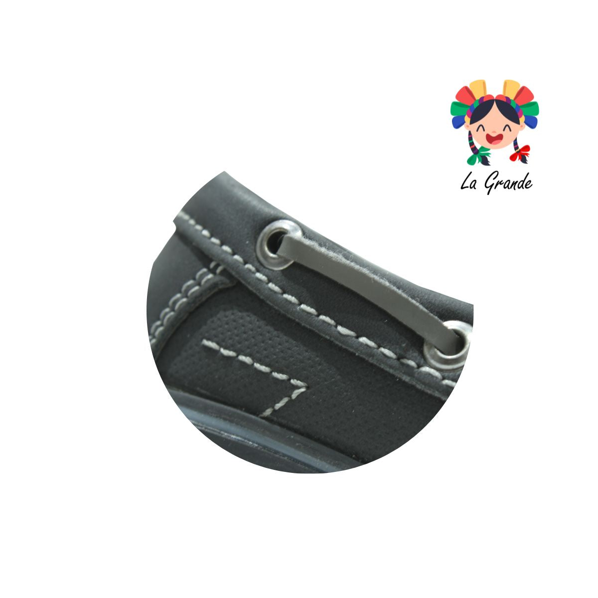 3008 CUSTOM Negro Gris Sint Zapato Casual para Bebé, Niño y Caballero