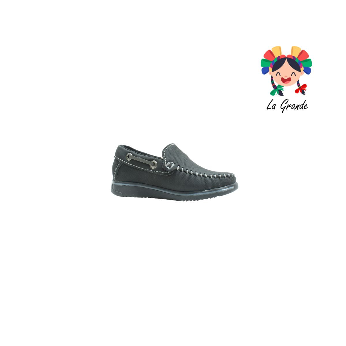 3008 CUSTOM Negro Gris Sint Zapato Casual para Bebé, Niño y Caballero