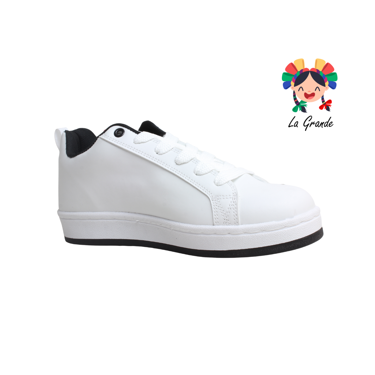 300 WALKQUIR Bco Ngo Rojo Sint Tenis Casual para Niño y Caballero