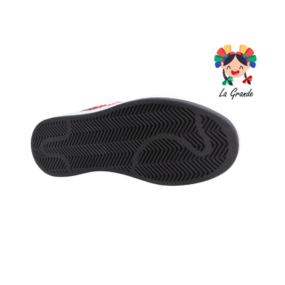 300 WALKQUIR Bco Ngo Rojo Sint Tenis Casual para Niño y Caballero