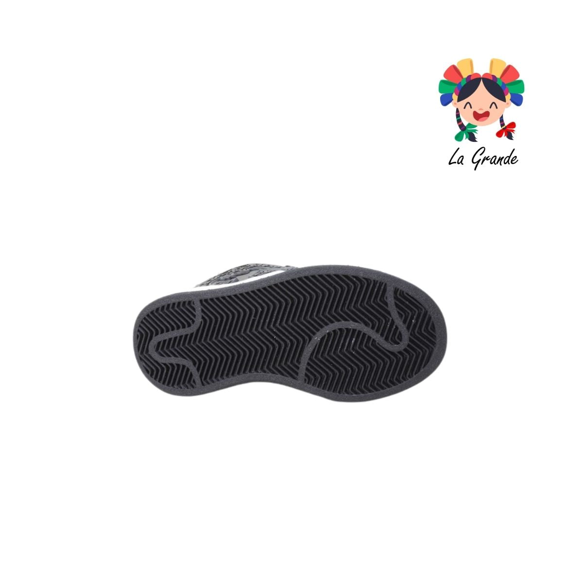 300 WALKQUIR Negro Gris Tenis Casual para Niño