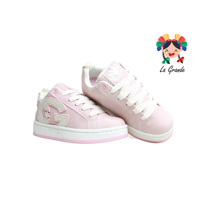 300 WALKQUIR Rosa Latte Tenis Casual para Dama