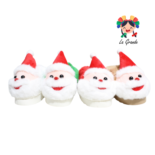 HH-00317 MT Multicolor Santa Pantufla Afelpada para Niña y Niño