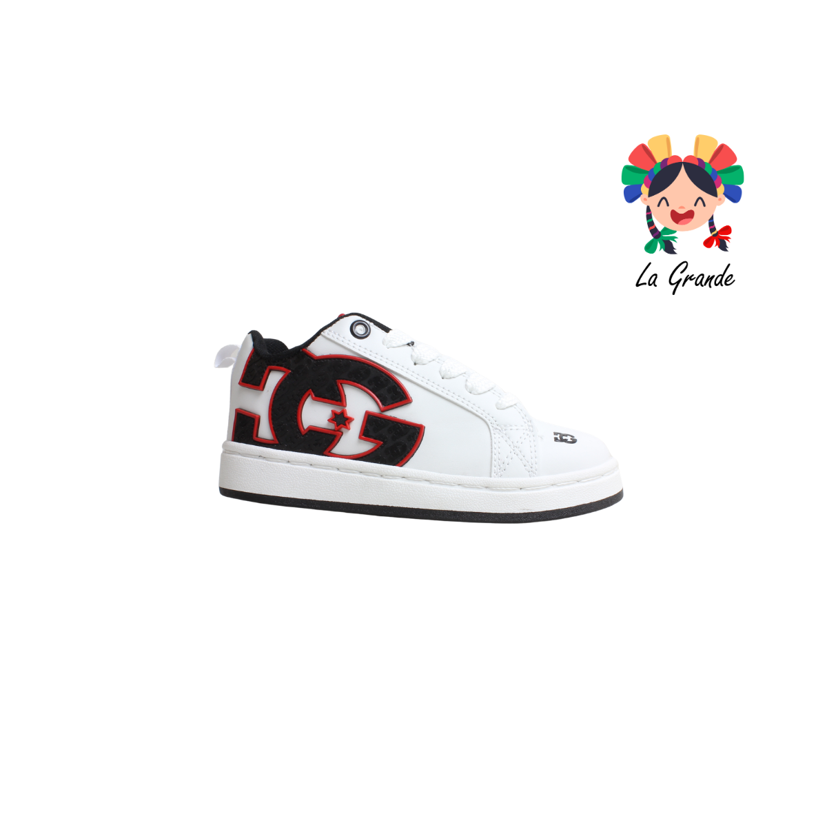 300 WALKQUIR Bco Ngo Rojo Sint Tenis Casual para Niño y Caballero