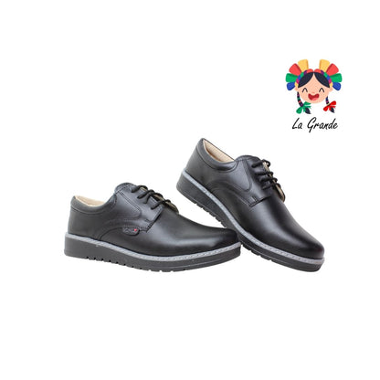 3010 LADY FLORES Negro Sint Zapato Liso  Casual para Dama