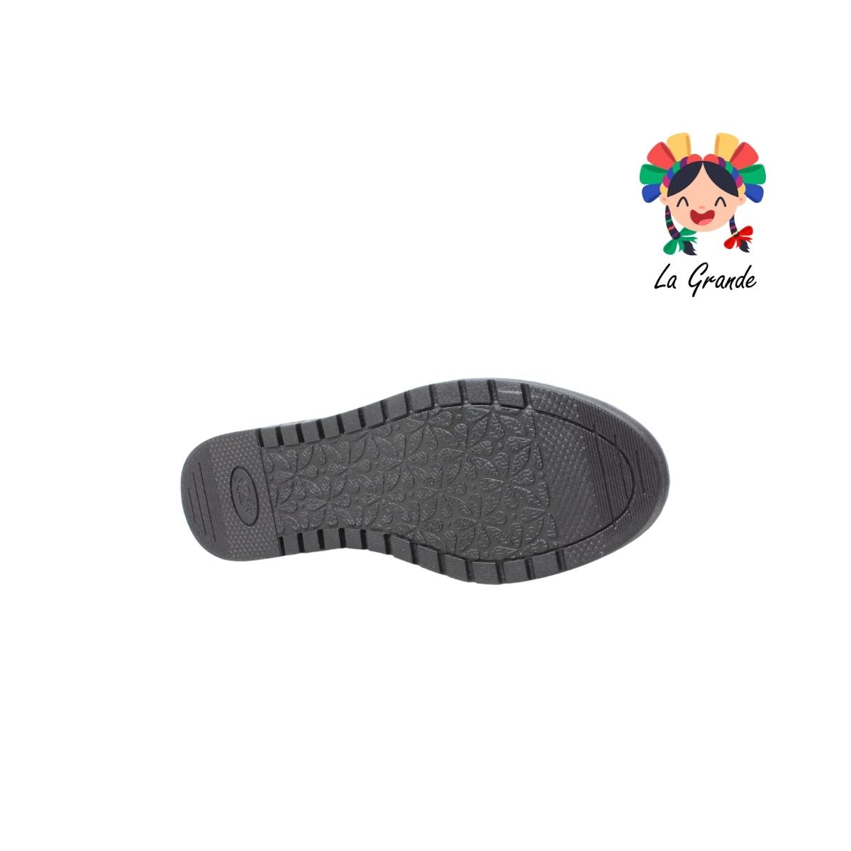 3010 LADY FLORES Negro Sint Zapato Liso  Casual para Dama