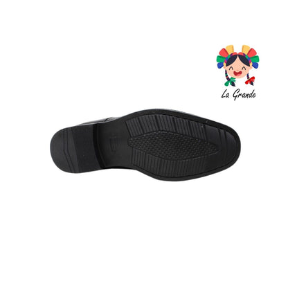 3011 PARRANDAS 3Mil Negro Piel de Borrego Zapato de Vestir Confort para Caballero