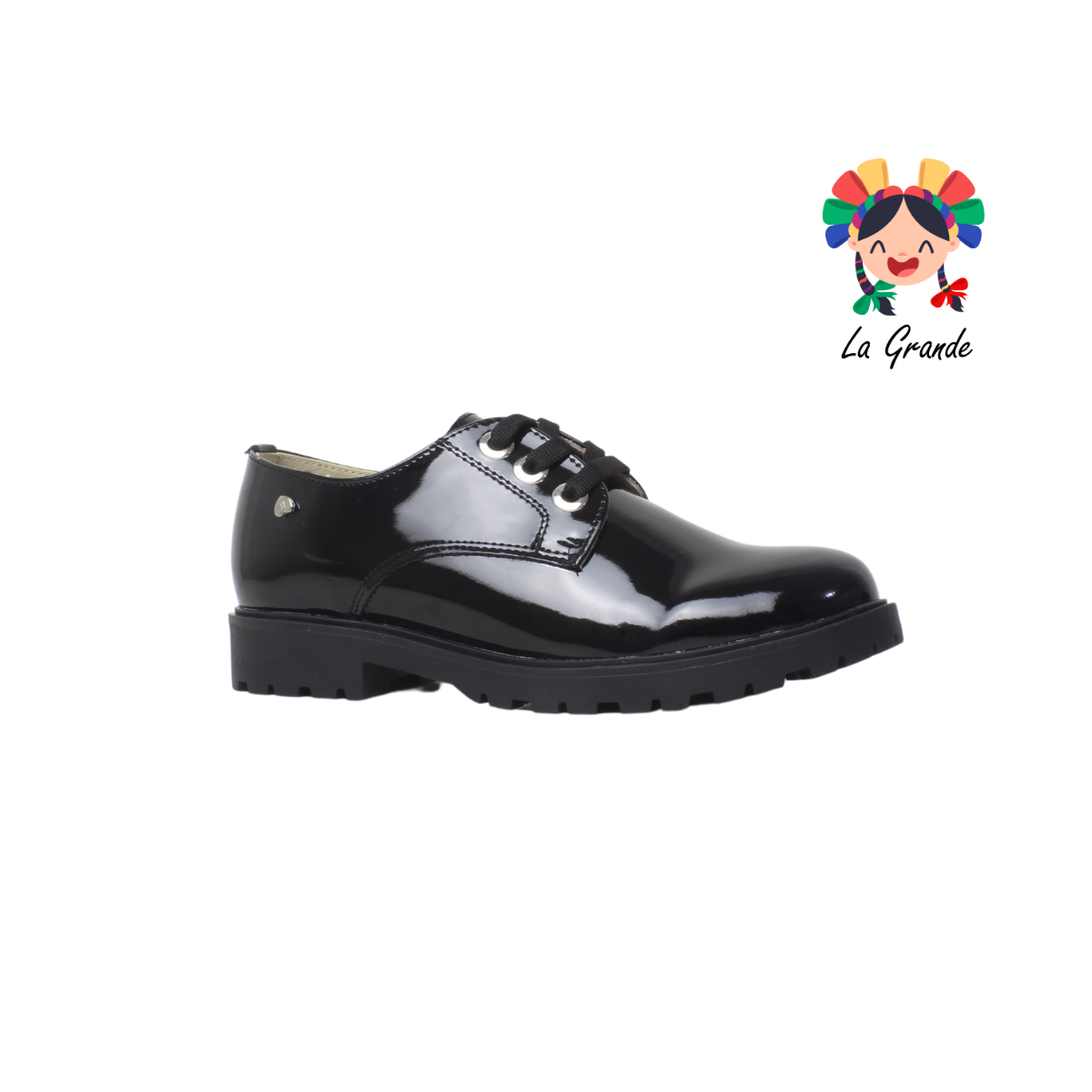 3018 BAMBINO Negro Zapato Escolar para Dama