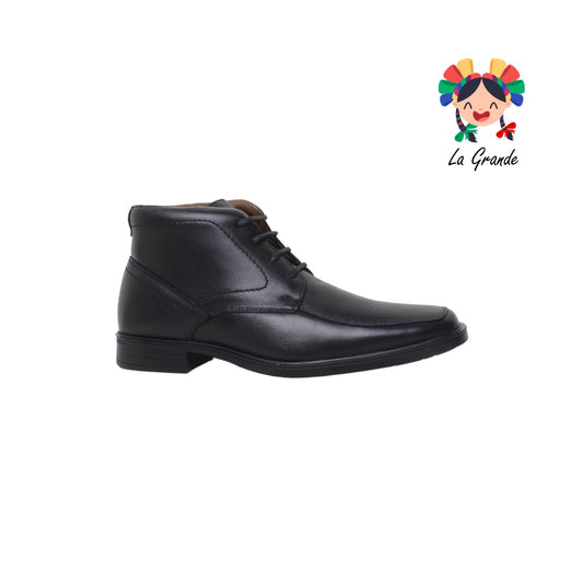3034 PARRANDAS Negro Piel Bota para Caballero