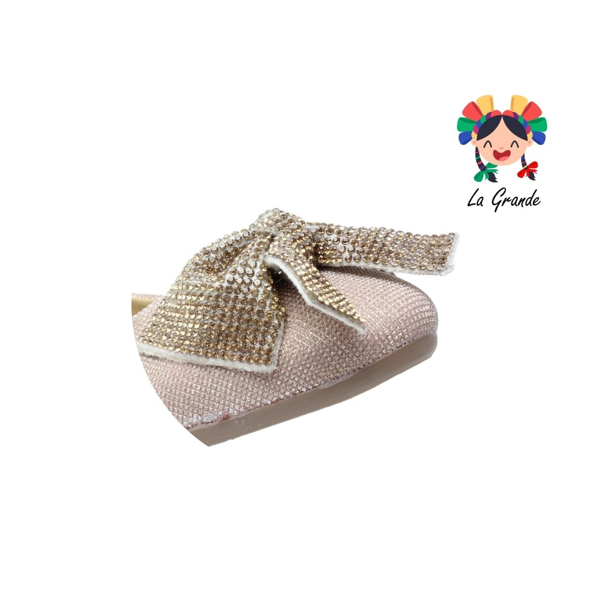 3035 YUL Oro Balerina con Pedrería para Dama