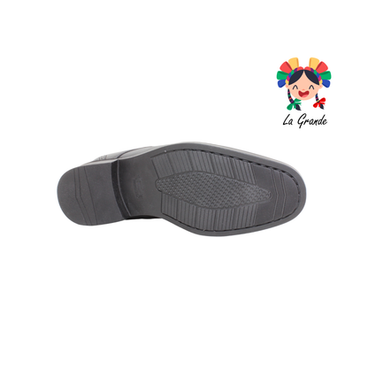3037 PARRANDAS 3Mil Negro Piel de Borrego Zapato de Vestir Confort para Caballero