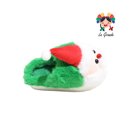 HH-00317 MT Multicolor Santa Pantufla Afelpada para Niña y Niño