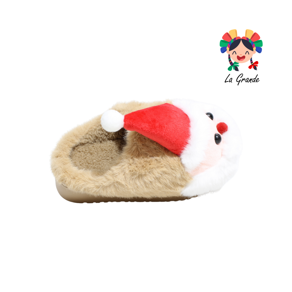 HH-00317 MT Multicolor Santa Pantufla Afelpada para Niña y Niño