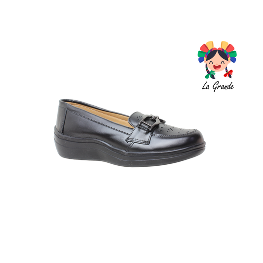 4008 VARENKA Negro Piel Zapato Casual para Dama