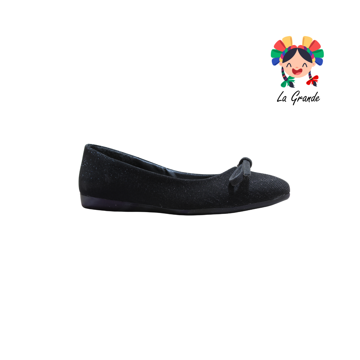 3053 YUL Univer Negro Balerina con Pedrería para Dama