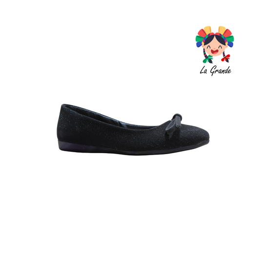 3053 YUL Univer Negro Balerina con Pedrería para Dama