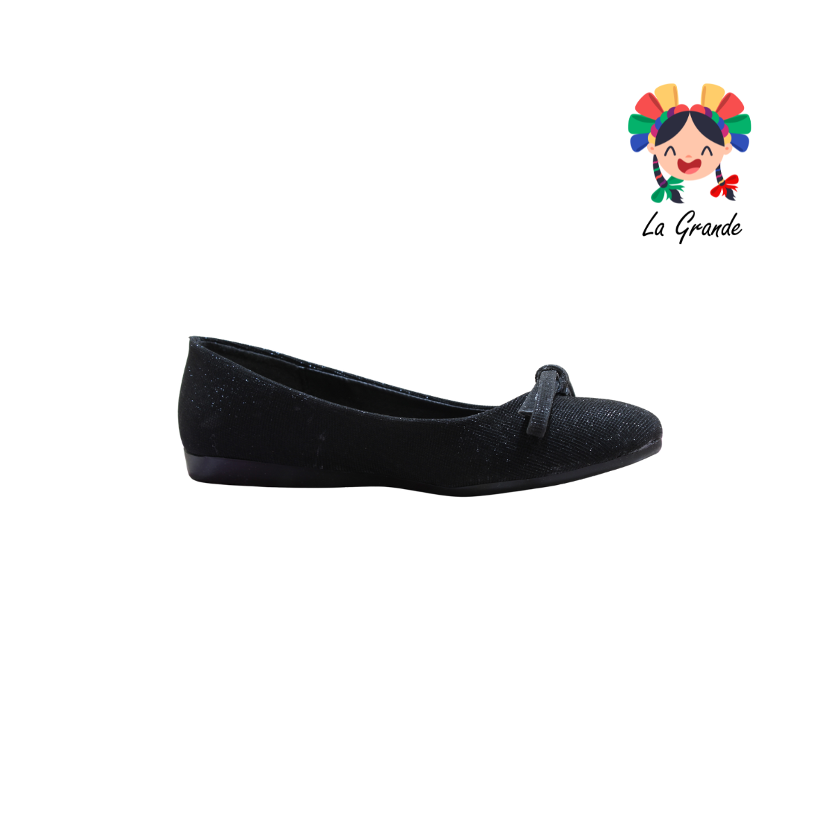 3053 YUL Univer Negro Balerina con Pedrería para Dama