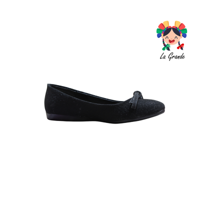 3053 YUL Univer Negro Balerina con Pedrería para Dama