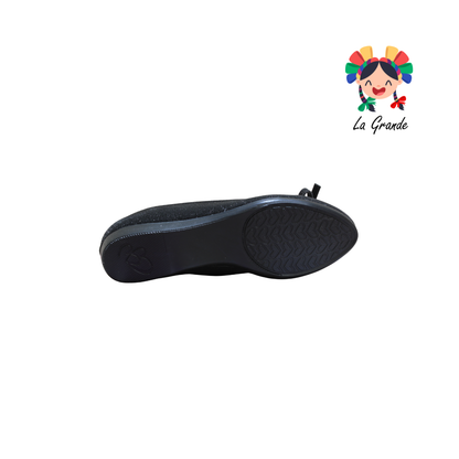 3053 YUL Univer Negro Balerina con Pedrería para Dama