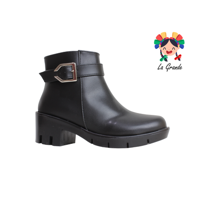 818 DULCE CEREZA Negro Sint Bota Casual para Dama