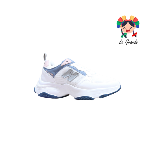 307 H-GROSS Bco Dem Café Tenis Casual para Dama