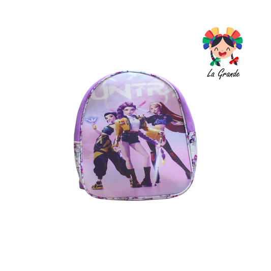 008 Guerreras LUCCIAN Morado Mochila Casual para Niña y Dama