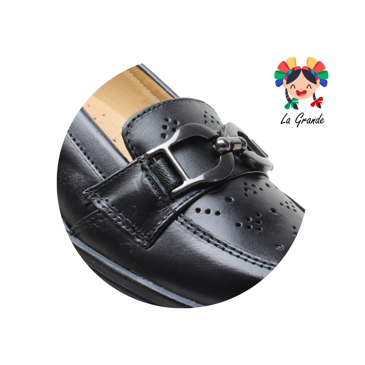 4008 VARENKA Negro Piel Zapato Casual para Dama