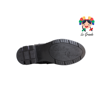 818 DULCE CEREZA Negro Sint Bota Casual para Dama