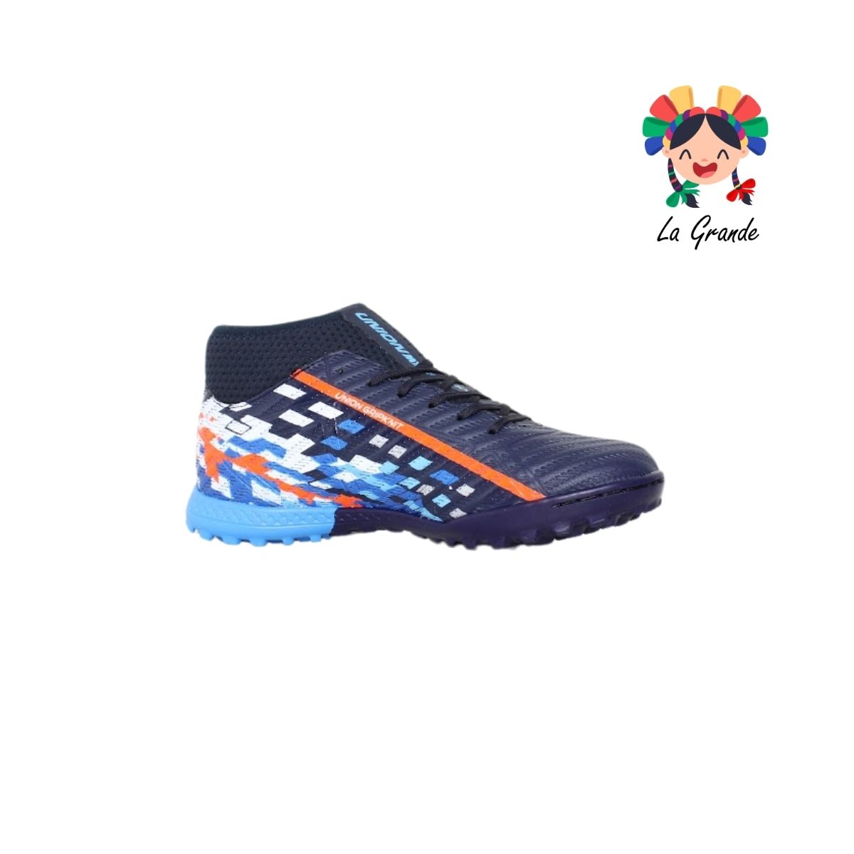 3099M UNION Marino Pastel Tenis Futbol Rápido con Calcetín para Joven
