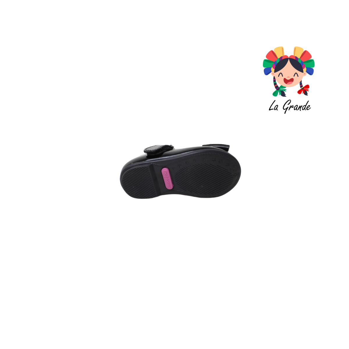310004 TROPICANA Negro Charol Sint Balerina para Bebé
